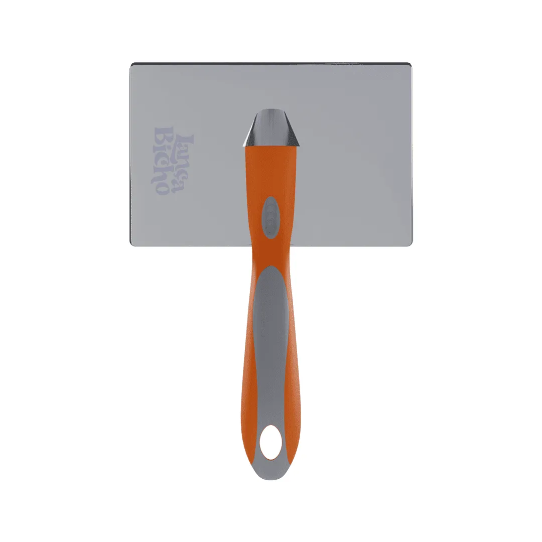 Rasqueadeira Reta com Pinos Firmes Longos - Lança Bicho - Imagem 3